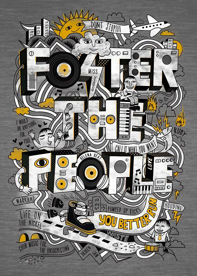 Foster the People Doodle Art