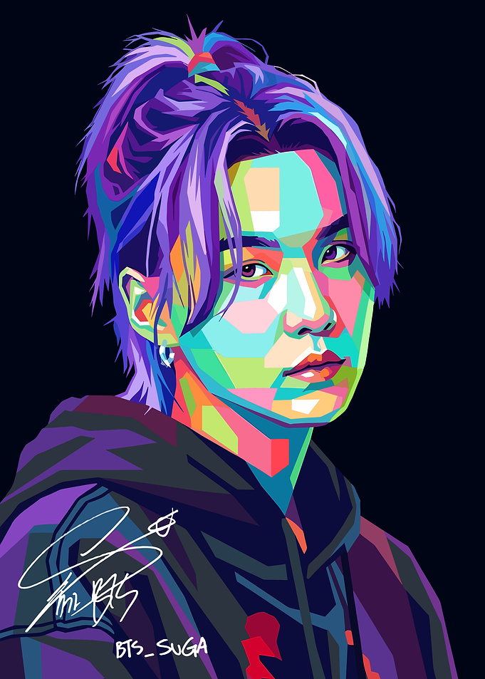 Suga Pop Art Portrait