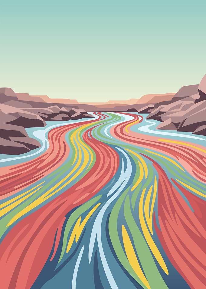 Rainbow River Canyon Landscape