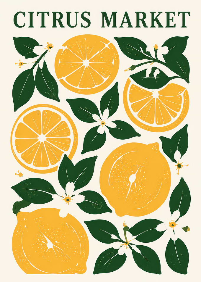 Citrus Market Poster