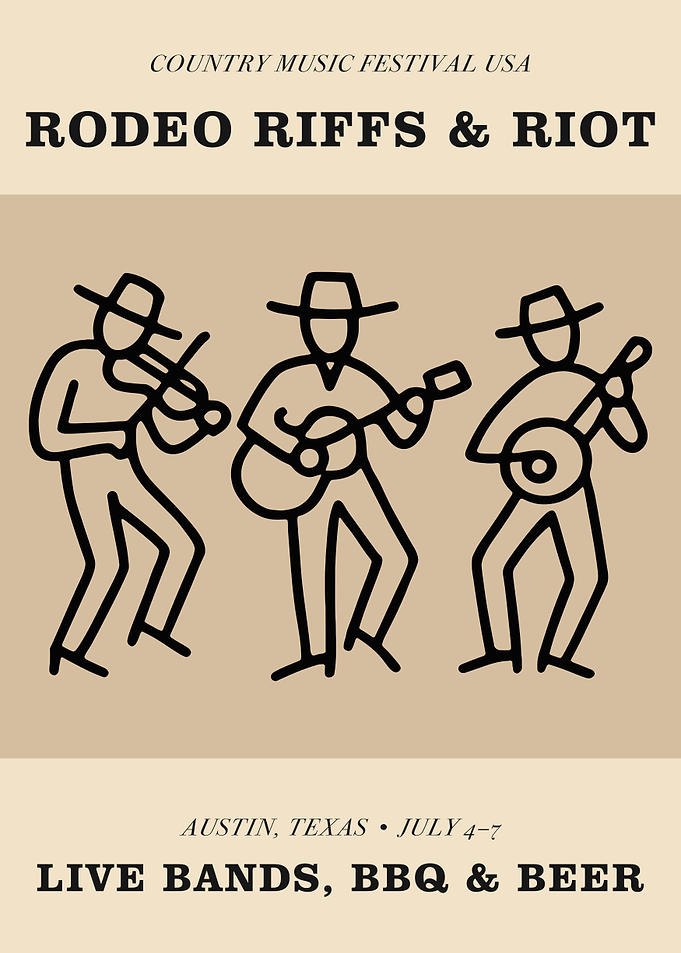 Country Music Festival Poster