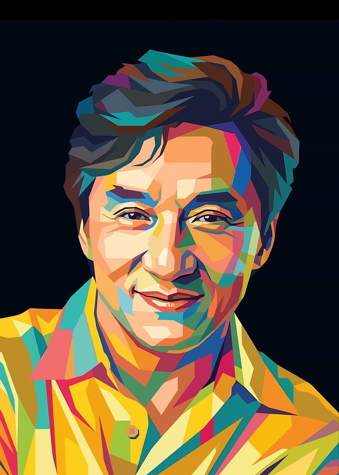 Jackie Chan Pop Art Portrait