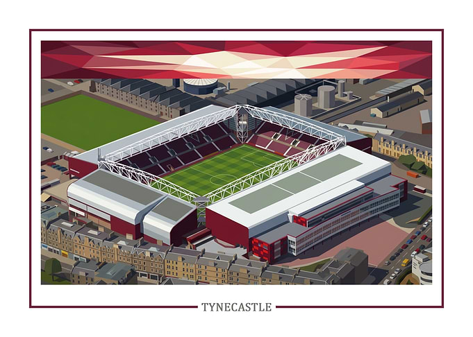 Tynecastle Stadium Illustration