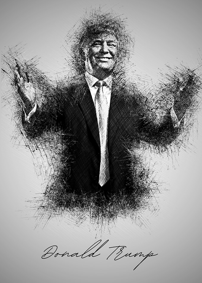 Donald Trump Sketch Art