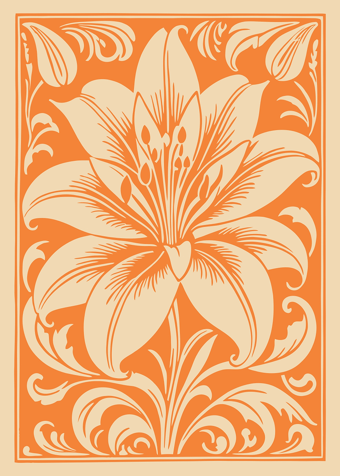 Orange Lily Floral Design