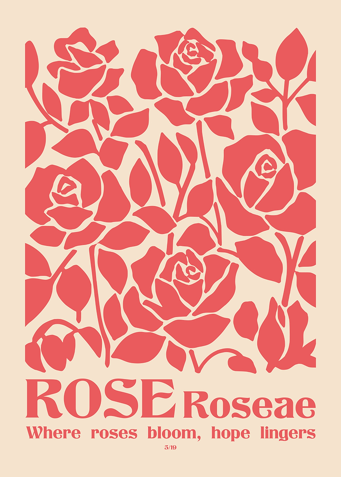 Rose Floral Poster