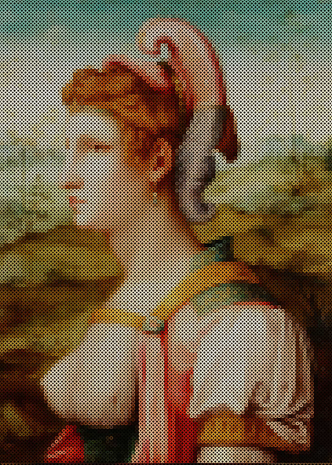 Portrait of a Woman with a Feathered Headdress