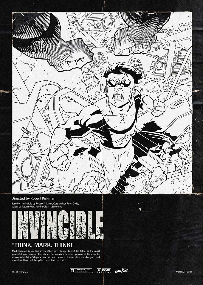Invincible Comic Art Poster