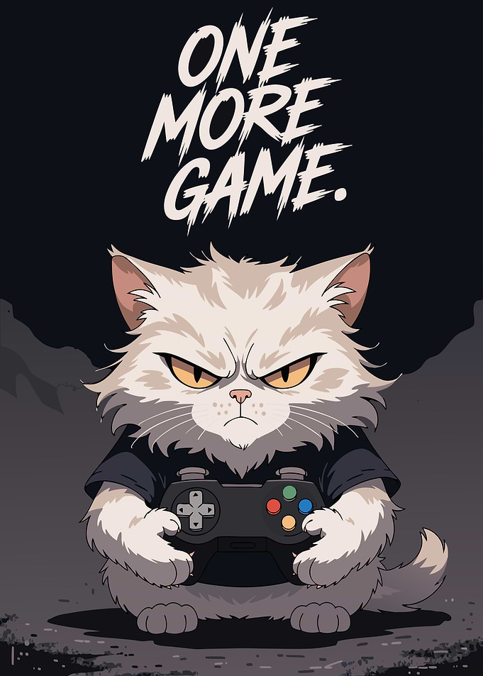 Grumpy Cat Gamer one more Game