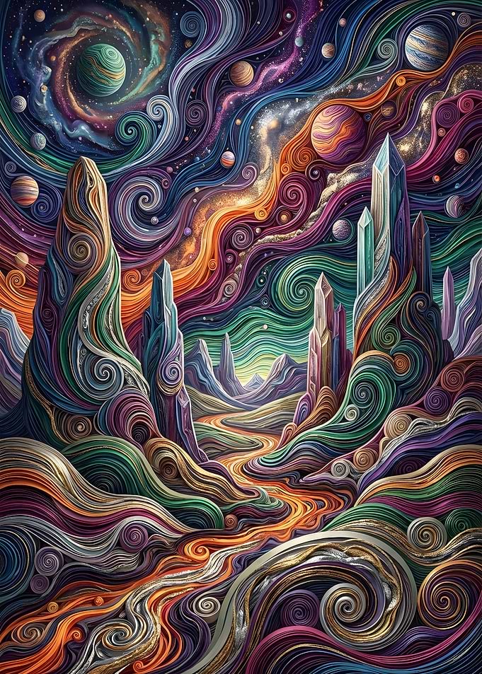 Cosmic Landscape with Crystalline Formations