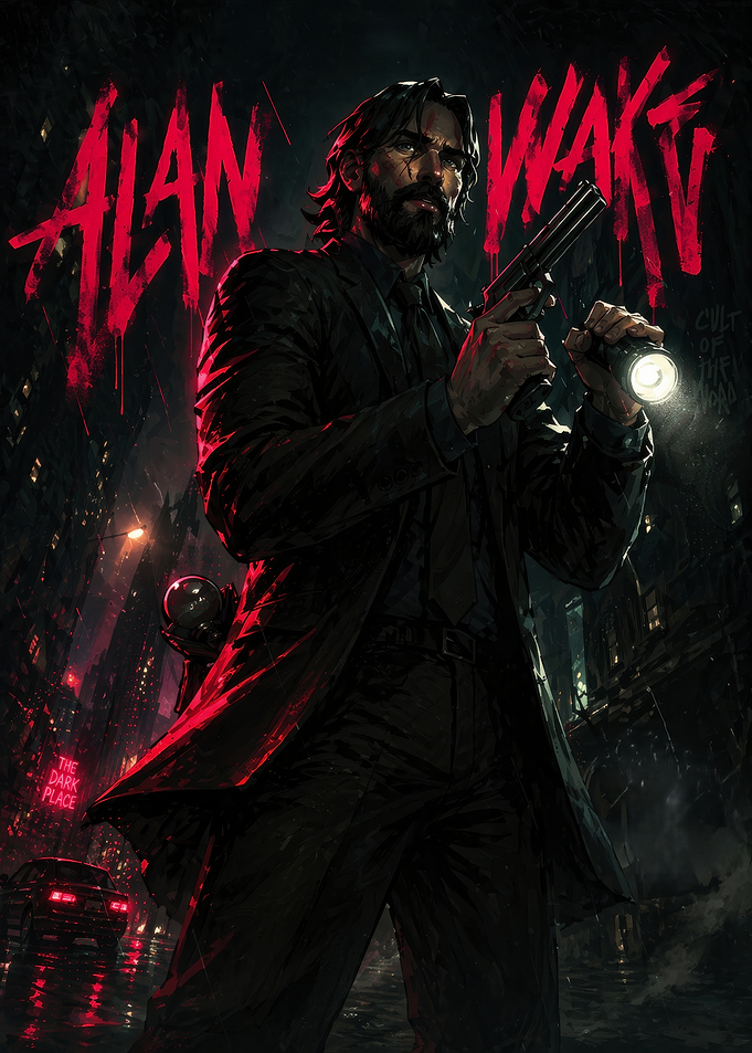 Alan Wake in a Dark City
