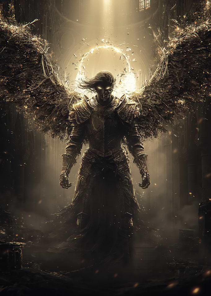 Dark Angel Warrior in Armor