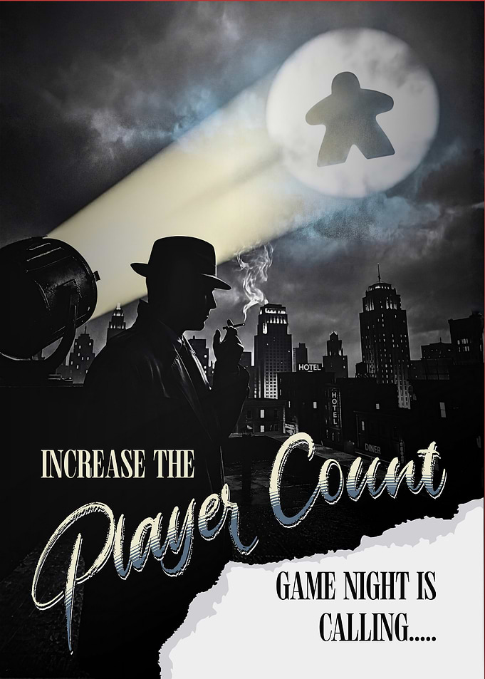 Moody Film Noir Board Game Night