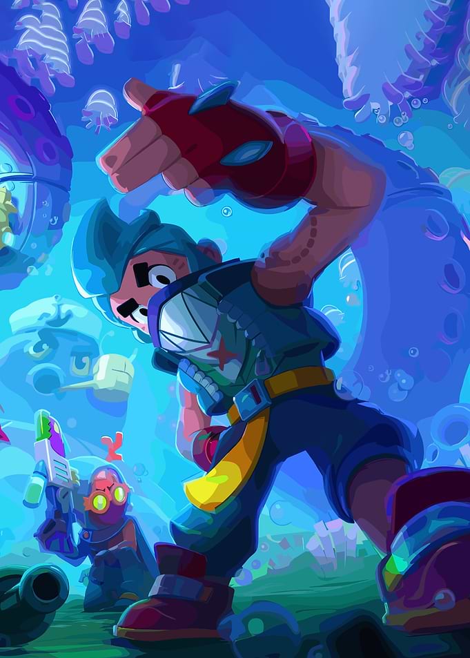 Underwater Brawl Stars Characters