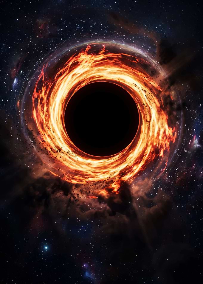 Black Hole with Fiery Accretion Disk