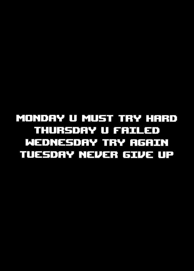 Motivational Text Art