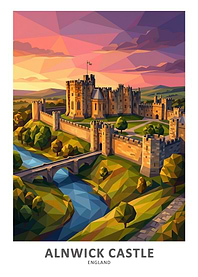 Alnwick Castle Geometric Landscape