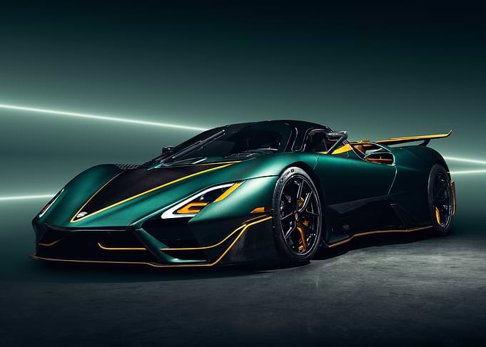 Green and Yellow Supercar