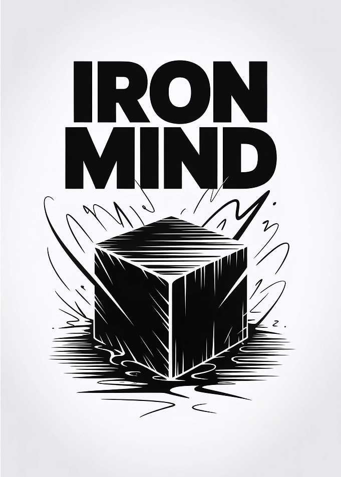 Iron Mind Cube Motivational Poster