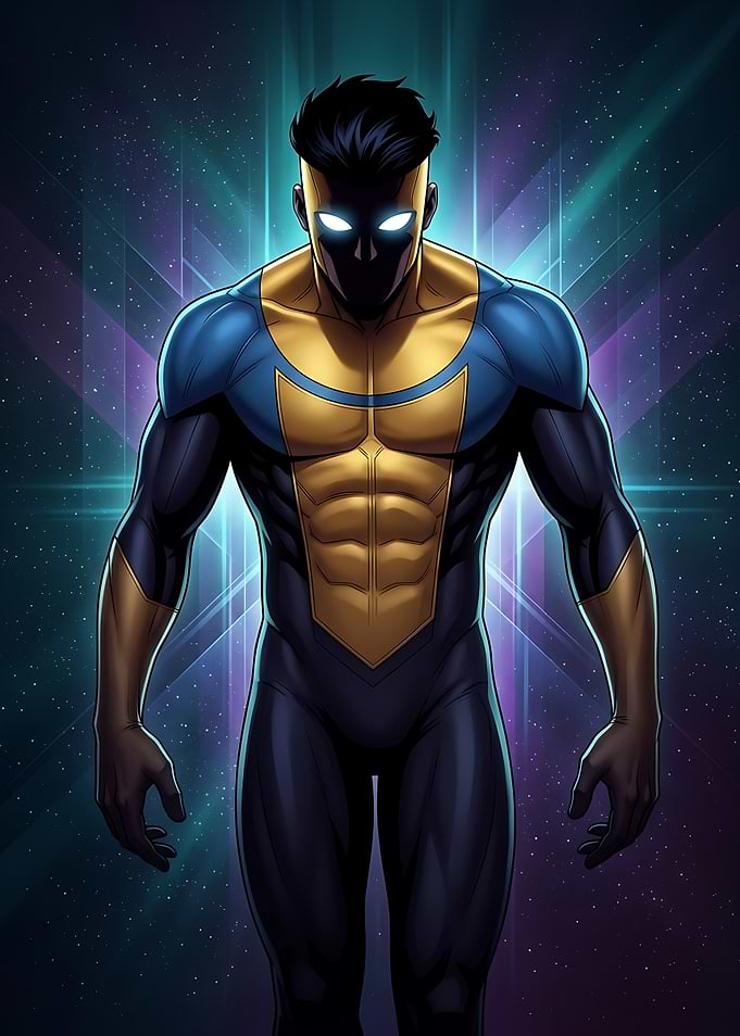 Invincible Superhero in Space