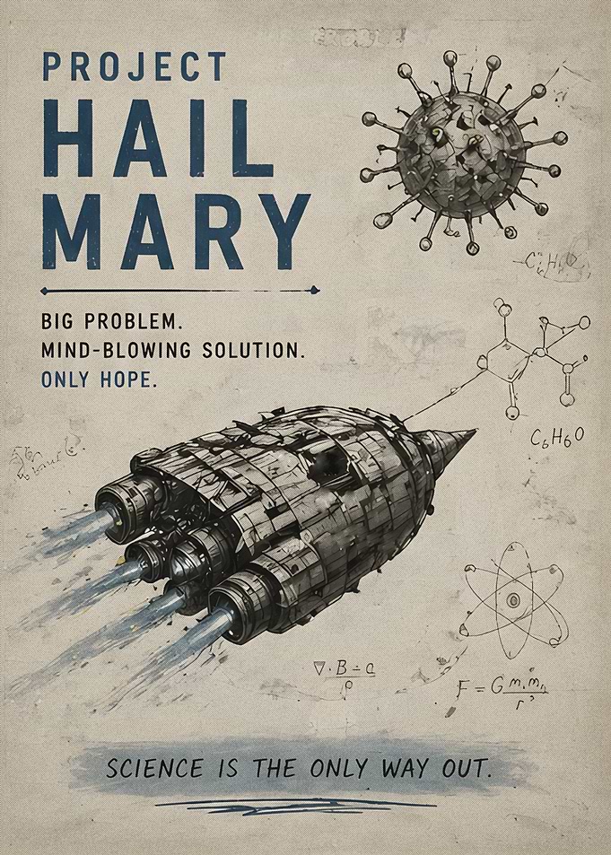 Project Hail Mary Sci-Fi Poster