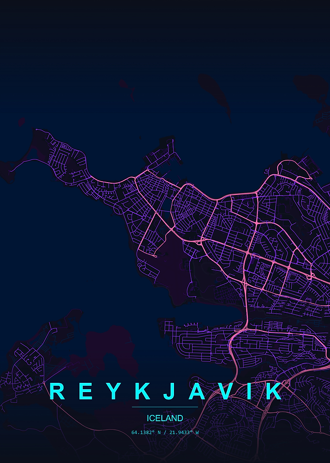 Reykjavik City Map