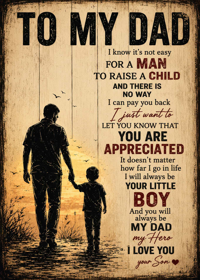 Father and Son Sunset Walk