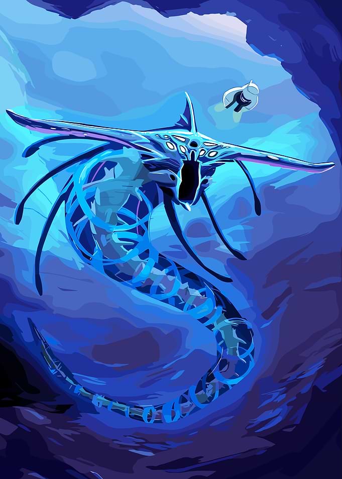 Subnautica Leviathan and Seamoth