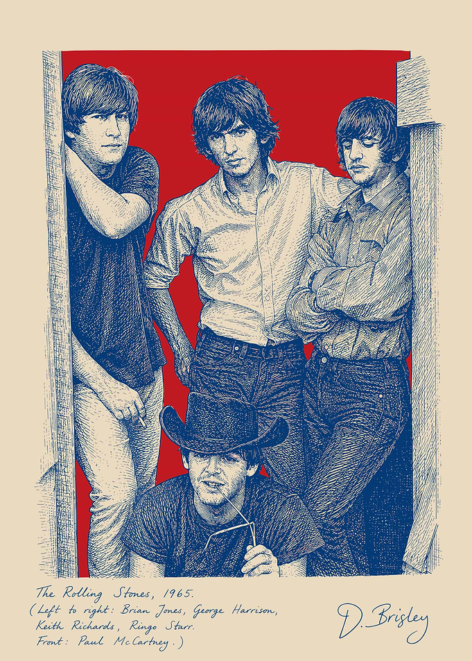 The Rolling Stones 1965 Illustration