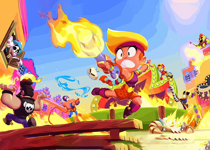 Brawl Stars Amber's Fire Attack
