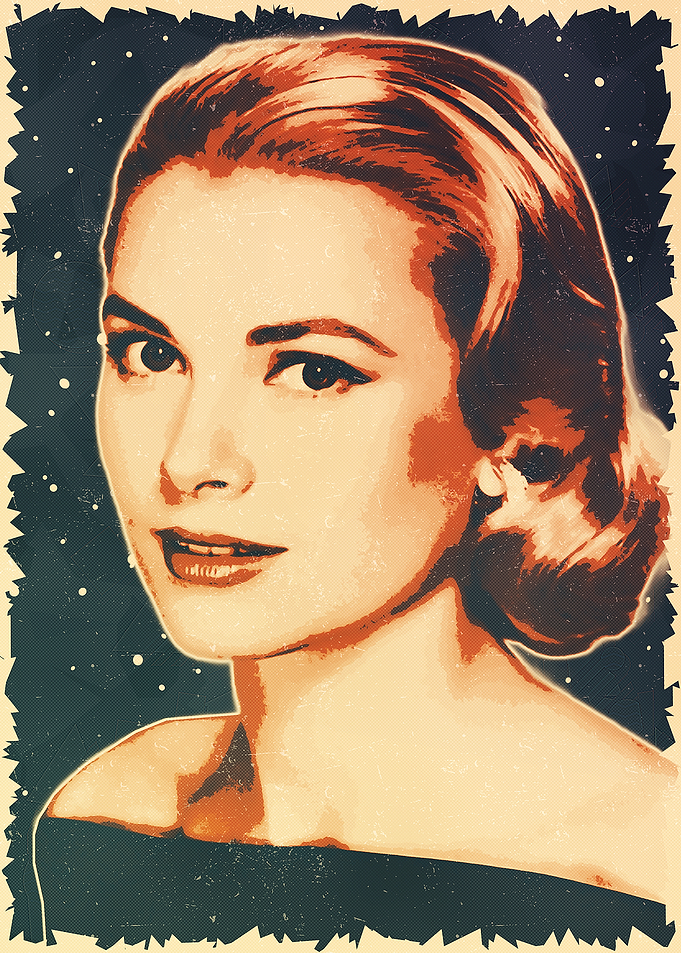 Grace Kelly Retro Portrait