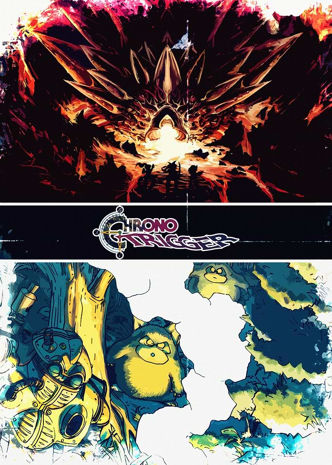 Chrono Trigger Artwork Collage