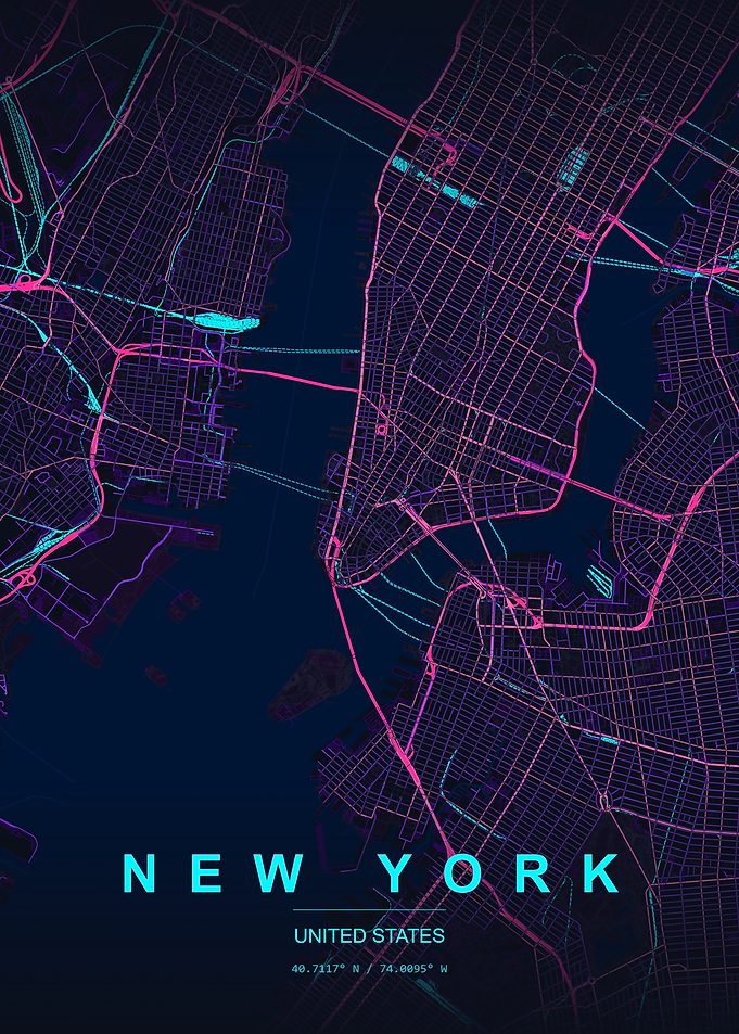 New York City Map Art