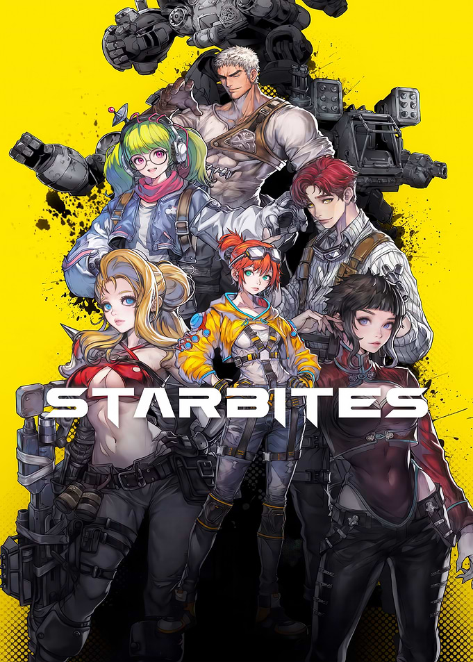 Starbites Anime Characters and Mech