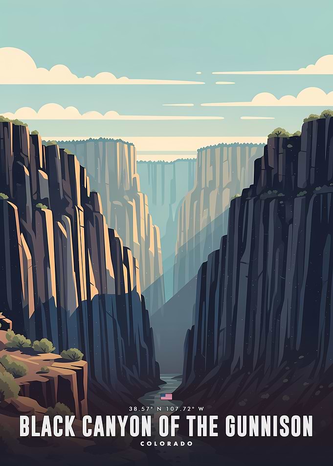 Black Canyon of the Gunnison National Park Poster