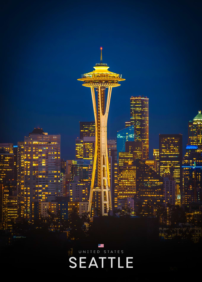 Seattle Skyline at Night