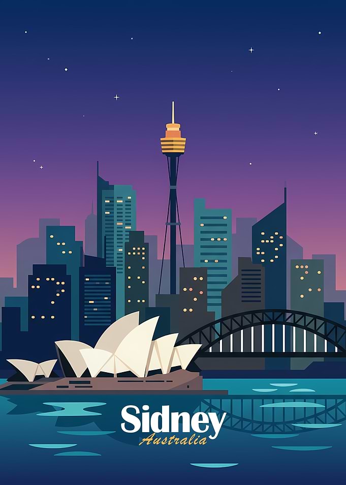 Sydney Skyline at Dusk
