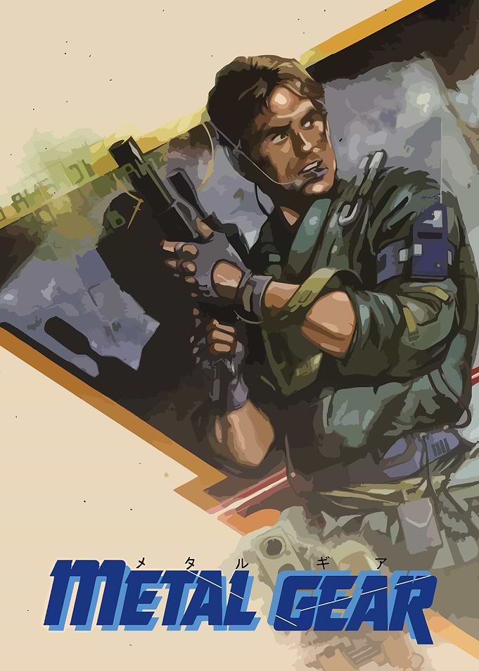 Solid Snake Metal Gear Poster
