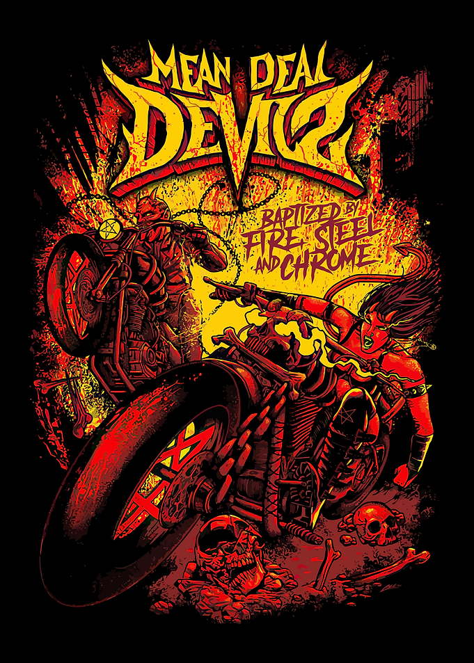 Mean Deal Devils Biker Art