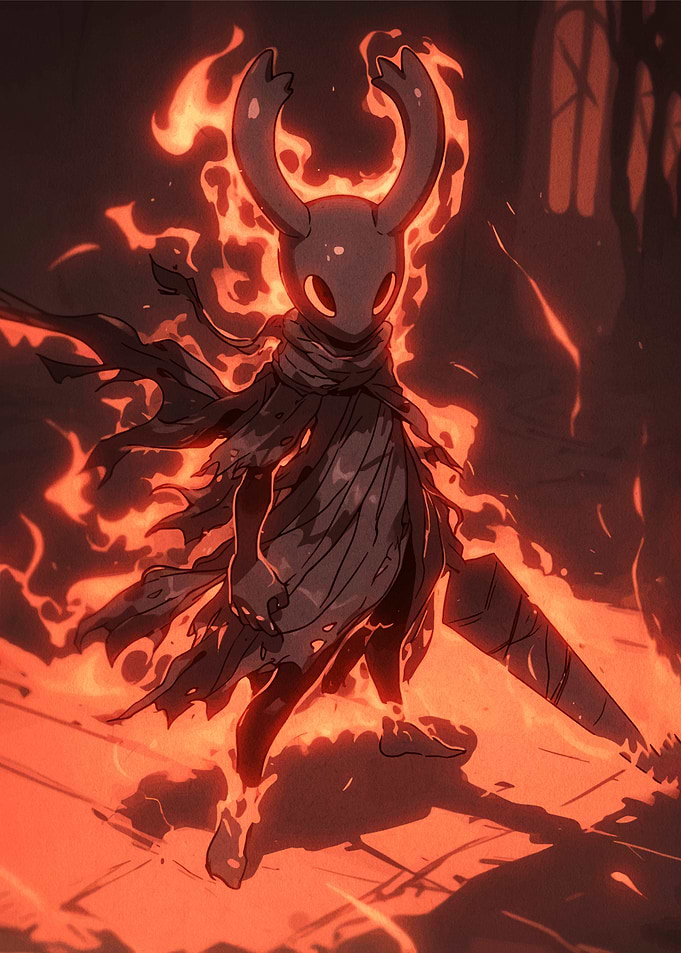 Fiery Knight Character Art