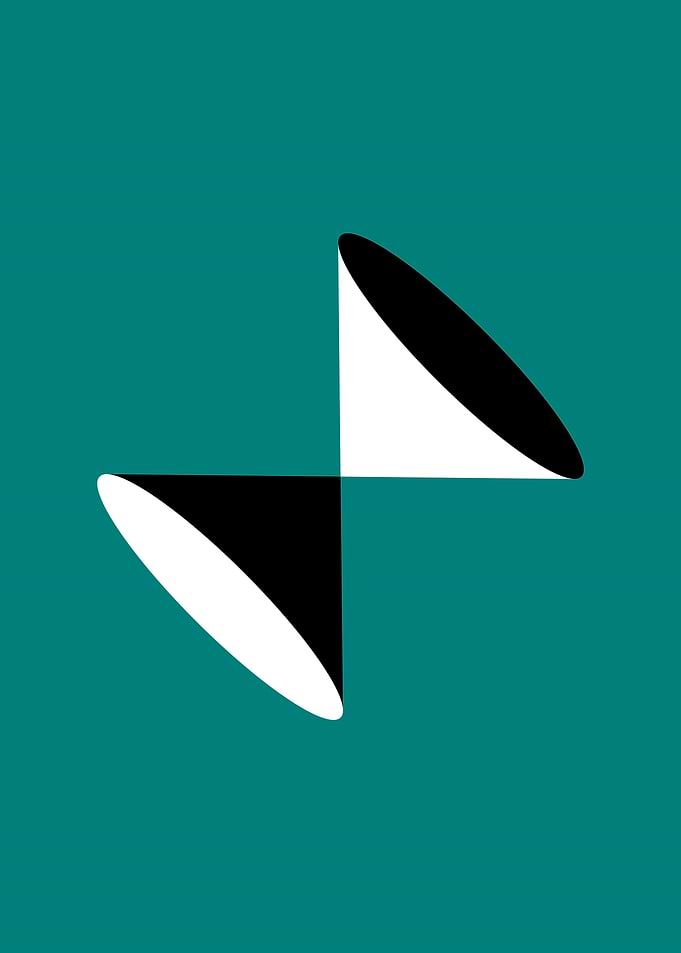Abstract Geometric Design Bicone