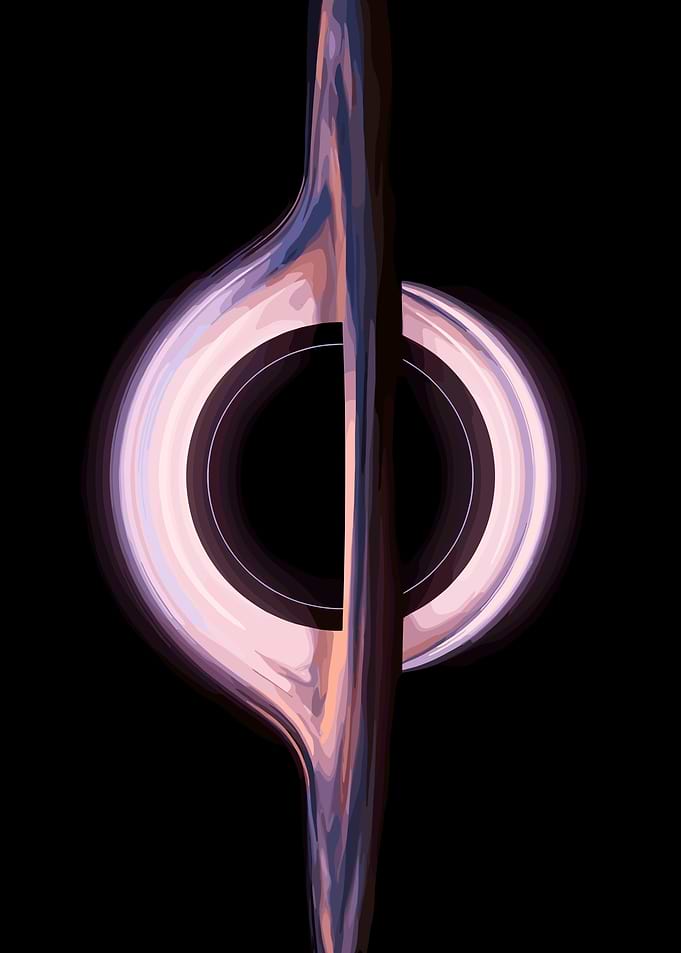 Abstract Black Hole Illustration