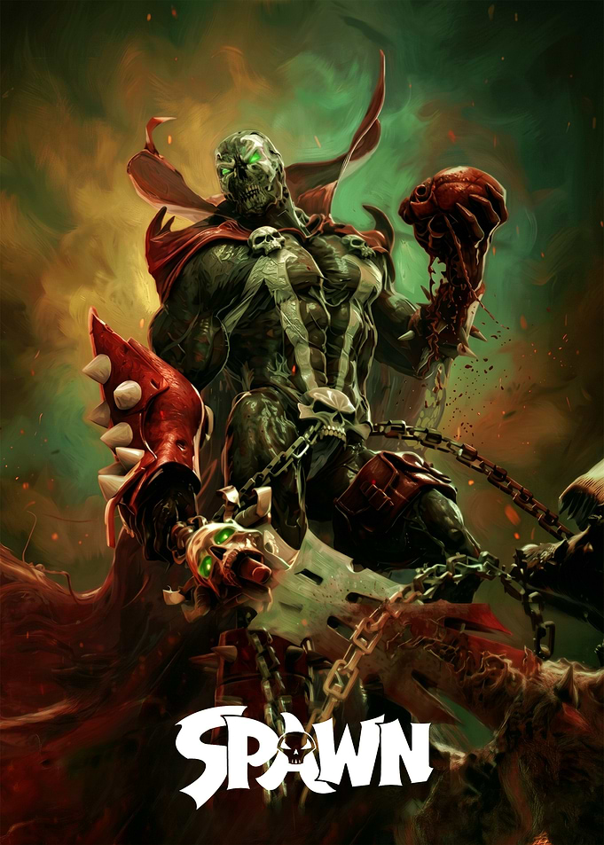 Spawn Holding a Skull