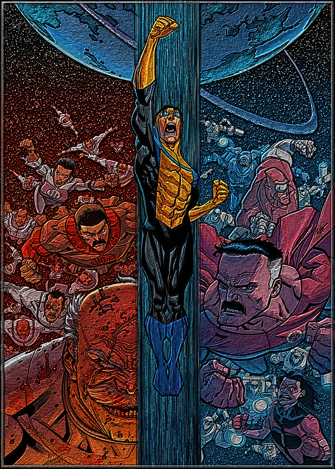 Invincible and Viltrumites Battle