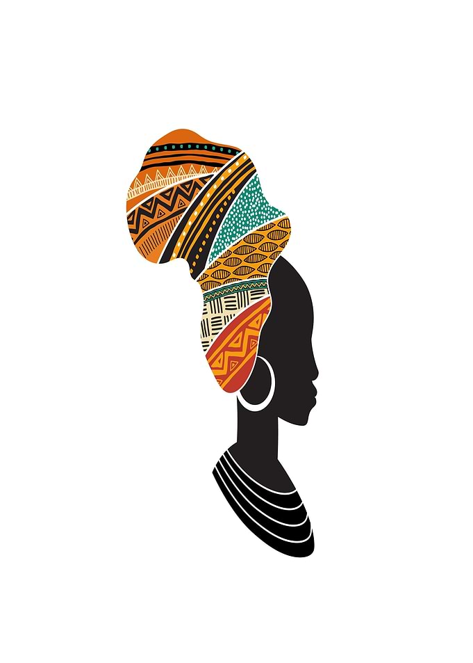 African Woman Silhouette