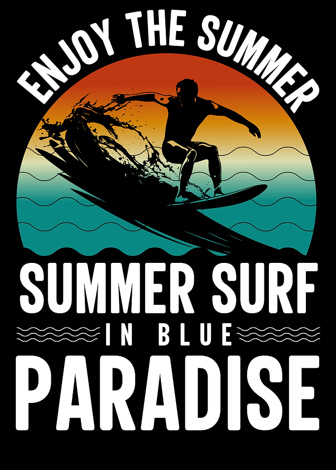 Summer Surf in Blue Paradise