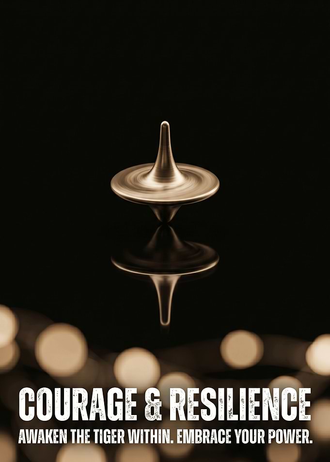 Courage and Resilience Spinning Top