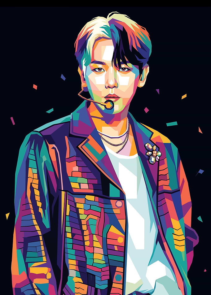 Baek-hyun Pop Art Portrait