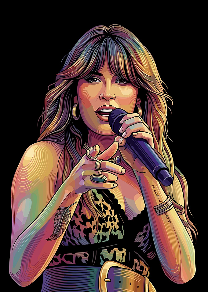 Ella Langley Performing with Microphone