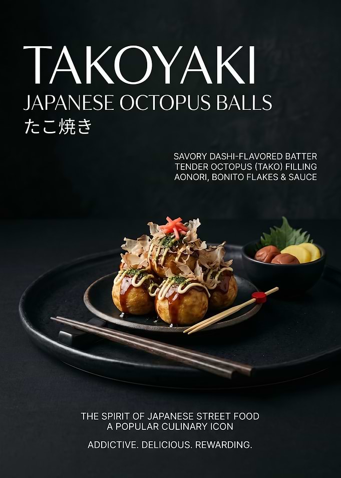 Takoyaki Japanese Octopus Balls poster